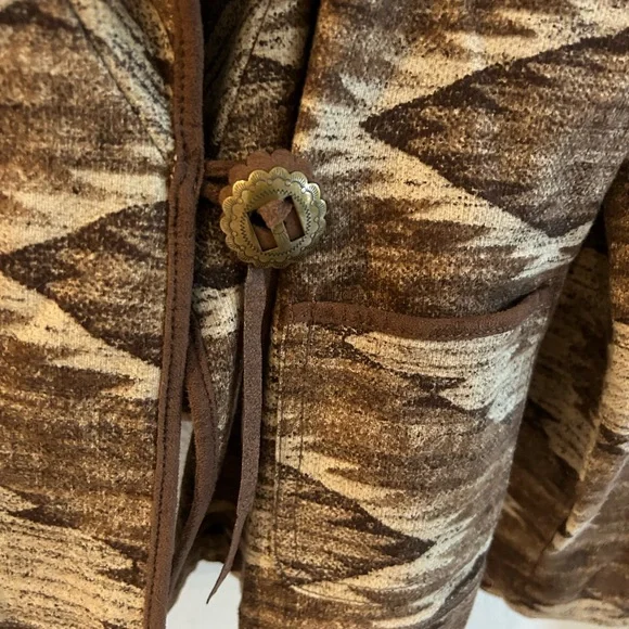 Ralph Lauren Jeans SZ XL Blazer coat wrap jacket WESTERN southwestern cowgirl - Picture 2 of 4